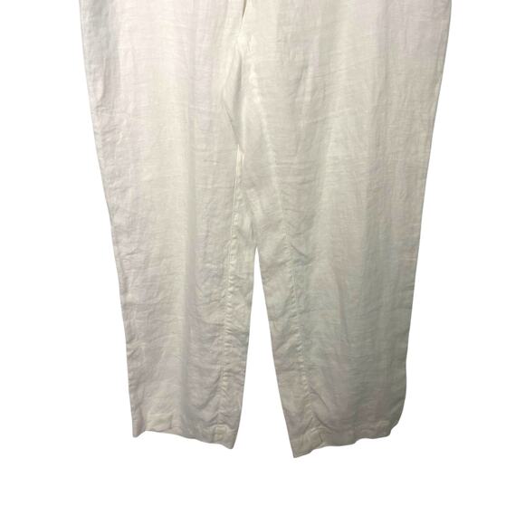 Chicos Women’s Wide Leg Linen Pants Size 2.5 XL 100% Linen Elastic Waist Pockets - Picture 6 of 14